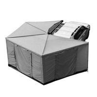 Tente de toit de voiture à ouverture automatique rapide quatre saisons à double couche avec éclairage LED, tissu Oxford 600D, une chambre