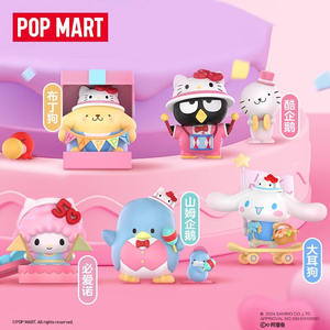 Original Popmart New Labubu San-Rio Familie Hallo Kittie 50. Jahrestag Serie Blind <span class=keywords><strong>Box</strong></span> Figur Display. - Product Image 4