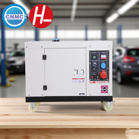 Groupe électrogène diesel industriel super silencieux ShanHua DH9500, refroidi par air, 5KW 6KW 7.5KW, démarrage électrique, ATS, 50 60Hz