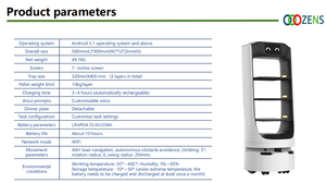 <span class=keywords><strong>Robot</strong></span> AGV/AMR: Giao thức ăn tự động cho các nhà hàng và quán cà phê - Product Image 5