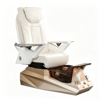 Fauteuil de pédicure spa personnalisé avec pompe de vidange, fauteuil de pédicure pour salon de beauté avec accoudoirs réglables