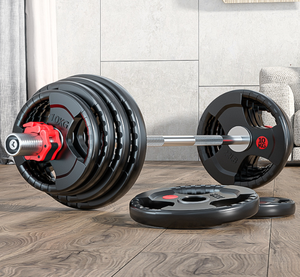 Tấm tạ cao cấp cho phòng tập tại nhà dành cho nam, tập tạ tự do, tập luyện sức mạnh, đĩa tạ cao su - Product Image 3