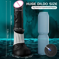 Ferngesteuerter Vibrierender Weicher Silikon-Pferde-Analdildo 30cm Stoßender Drachen-Monster Erwachsenen-Sexspielzeug