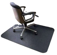 Tapis côtelé pour chaise de bureau, avec colle légère ou à rayures