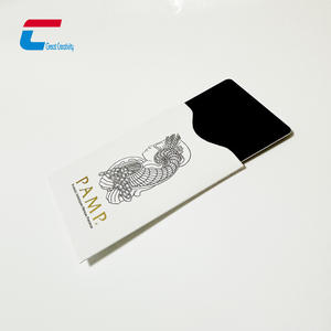 Porte-cartes personnalisé avec impression, pochette pour clé d'hôtel, emballage pour clé de <span class=keywords><strong>chambre</strong></span> d'hôtel, porte-cartes en papier - Product Image 4