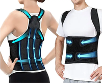 Correcteur de posture réglable pour hommes avec sangle dorsale et soutien des épaules