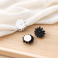 Magnet Hijab Tanpa Peniti, Penjepit Kerudung Bunga Magnetik Kuat, Bros Pin Buatan Tangan dari Paduan Seng, Aksesoris Empat Musim, 12pcs