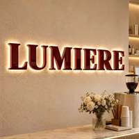 Enseigne rétroéclairée LED 3D personnalisée, signalétique murale pour entreprise, bureau, hôtel, centre commercial, hôpital, salon de beauté