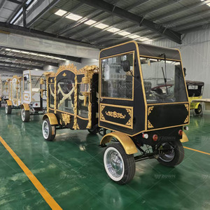 Carro Funebre Elettrico Premium a 4 Ruote Stile Vintage Retrò, <span class=keywords><strong>Auto</strong></span> Classica di Alta Qualità per Trasporto Salme, 2 Anni di Garanzia per Riti Cimiteriali - Product Image 4