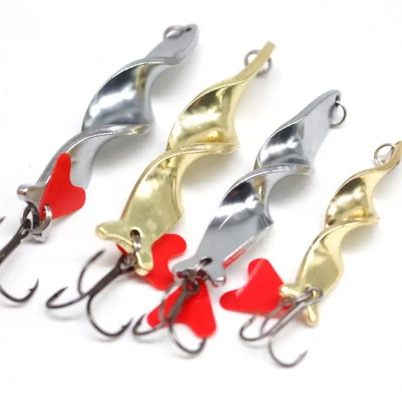 Lure Fishing Spoon Bait Lures Spinners Sinking Freshwater Jig Baits Spinnerbaits With Rubber Skirts Tail Metal Spinner
