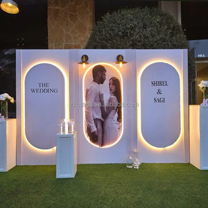 Arche de <span class=keywords><strong>mariage</strong></span> en acrylique personnalisée avec éclairage LED, design ovale, panneau de fond de scène pour les événements de <span class=keywords><strong>mariage</strong></span>, fête d'anniversaire - Product Image 1