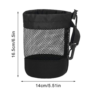 Sacs de golf personnalisés en maille de nylon avec cordon de serrage Accessoire de rangement de balles portable et durable avec <span class=keywords><strong>pochette</strong></span> pour accessoires de balles - Product Image 5