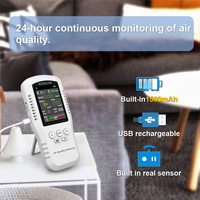 Détecteur de dioxyde de carbone portable Bosean, dernière version, température, humidité, qualité de l'air, moniteur de CO2 de bureau, intérieur, sans fil