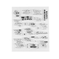 Fabrication de tampons en silicone transparent sur mesure, tampons transparents réutilisables de haute qualité pour enfants, bricolage, scrapbooking, fabrication de cartes