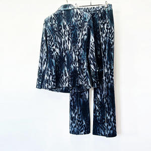 Completi in <span class=keywords><strong>Velluto</strong></span> di Alta Qualità per Donne, Set Eleganti con Stampa Leopardata per Ufficio - Product Image 3