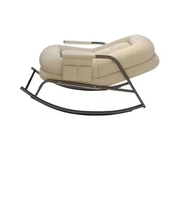 High Quality Modern Velvet Fabric Rocking Chair <b>Single</b> Recliner Comfortable Chaise Lounge Living Room Hotel Lazy-Relax Features - Product Image 2