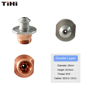 Boquilla Láser de Doble Capa SD D25 H25.5 M15 para Piezas de Corte Láser <span class=keywords><strong>Mazak</strong></span> - Product Image 3