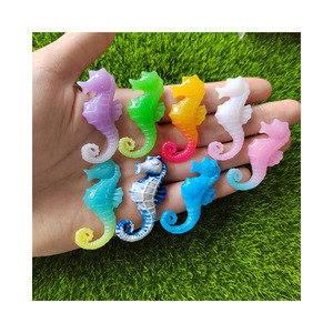 Breloques en résine hippocampe, animaux marins, cabochons à dos plat, accessoires pour pinces à cheveux, artisanat DIY - Product Image 6