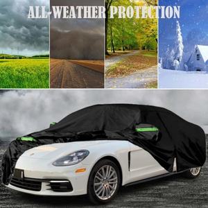 Housses de voiture imperméables compatibles avec Porsche Panamera 2014-2024 avec porte à fermeture éclair pour une protection contre la pluie, la neige, les UV et le vent - Product Image 6