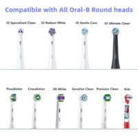 Lot de 4 têtes de brosse à dents de voyage pratiques et anti-poussière compatibles avec Oral B pour la série Oral-B IO
