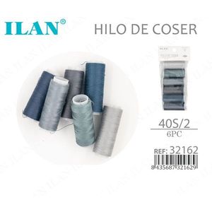 Set di 6 Rocchetti di Filo da Cucito Ilan 40S/2 per Cucito - Product Image 1