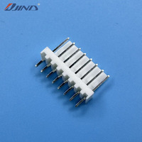 Conector Terminal Macho JINDA 2510-8A de 8 Pines y 2.54mm, Terminal de Latón para PCB, IP67, Corriente Nominal 3A 250V, Aplicación Recta Vertical