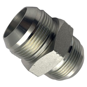 Nhà sản xuất nóng bán thủy lực jic nam chủ đề 74 độ Cone 304 316 SS thẳng nén kết nối ống lắp sahen - Product Image 1