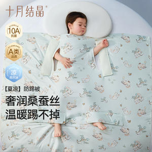 Manta Antipatadas para Bebé October Crystal, 100% Seda, Refrescante, Primavera/Verano, 120x100cm, Diseño de Dibujos Animados - Product Image 1