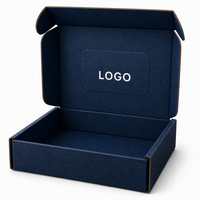 Boîte d'expédition en carton ondulé kraft avec logo personnalisé, papier d'art de qualité supérieure, emballages cadeaux pour l'e-commerce, vêtements, fleurs, cosmétiques