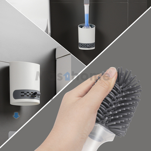 Masthome PP TPR Soft Plastic <strong>Toilet</strong> Cleaning Brush Liquid Soap <strong>Dispenser</strong> Bathroom Brush <strong>Cleaner</strong> <strong>Toilet</strong> Brush With Soap <strong>Dispenser</strong> - Product Image 5