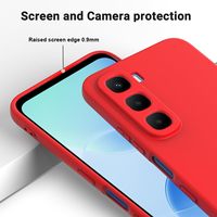 Coques de téléphone en silicone liquide de haute qualité pour Infinix Hot 60 50 40 Pro+ OEM Personnaliser le logo Coque arrière Étanche