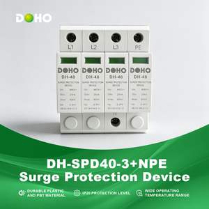 Dispositivo de Protección Contra Sobretensiones <span class=keywords><strong>DOHO</strong></span> DH-SPD40-3+NPE, 40kA Corriente Máxima de Descarga, T2, Material PBT/Plástico, Sistemas de Energía, Solar Industrial - Product Image 1