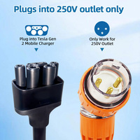 Australie 32A 7KW adaptateur EV haute puissance pour connecteur mobile Tesla Gen2 | Compatible modèle 3/Y/S/X | Fournisseur en gros