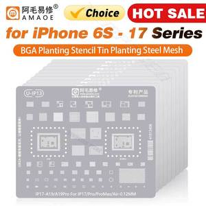 Amaoe BGA Reballing-Schablonen-Set für iPhone 11-17 Pro Max XSMax A18 Modelle – Metallmaterial, Zinn-Lötwerkzeuge - Product Image 2