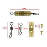 HIRISI Karpfenangel-Zubehör 3-teiliges Sicherheits-Bleiclips-Set mit QC-Wirbel und Verschluss für Karpfenrig und Karpfenangeln