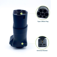 Nouveau 16A Type 2 EV Adaptateur Chargeur Plug Mennekes Schuko Prise pour Voiture Électrique-Schuko/CE Certifié