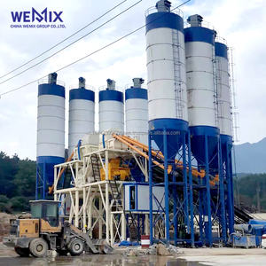 Planta dosificadora de hormigón HZS120 Planta dosificadora de hormigón estacionaria Planta de hormigón de mezcla lista Mezcladora de hormigón alimentada por Correa - Product Image 1