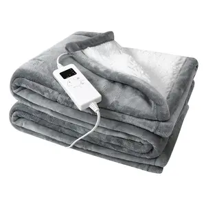 Queen/King Size blanket Dual control Plush Lightweight Electric Heater heated Heat-Generating blanket Wrap