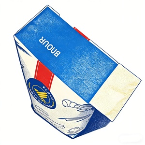 Usine impression colorée étanche à l'humidité 20kg 25kg 50kg poudre de cacao farine de blé poudre de protéine sac en papier Kraft avec Valve - Product Image 4