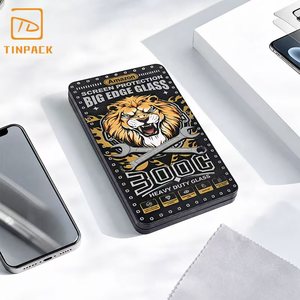 Caja de Lata Rectangular Personalizada Premium para Protector de Pantalla de Vidrio Templado para Teléfonos Móviles - Product Image 4