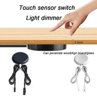 Interrupteur tactile à intensité variable LED 12V 60W, portée de détection de 1 à 5 cm, pénétrant dans les panneaux en bois, variateur intelligent pour la maison, personnalisable pour l'éclairage