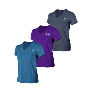 Camiseta de punto transpirable de calidad superior para mujer, Camiseta deportiva, chándales para entrenamiento - Product Image 4