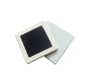 Wholesale square with chiseled edge Blank ceramic fridge magnet for digital printing