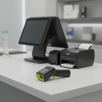 Lecteur de codes-barres CMOS portable AiGather, niveau IP54, matériaux ABS+PC+TPU, interface UART/USB, garantie de 2 ans, en stock