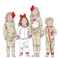 Ensemble de 4 vêtements pour bébé fille en bambou doux et confortable pour l'hiver, Noël, mon premier ensemble de vêtements, barboteuses, pyjamas pour vêtements d'extérieur, tenue pour enfants