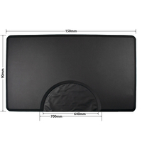 Tapis de chaise de barbier en silicone anti-fatigue pour salon de coiffure, tapis de soulagement de la pression pour coiffeur, tapis de pieds pour soins capillaires