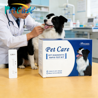 CPV/CDV/EHR/ANA 4-in-1 snelle testkit voor dierenartsen, hond, zeer gevoelig, hardloper, voor thuis/kliniek, gratis monster testkit