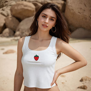 Camiseta sin mangas para <span class=keywords><strong>mujer</strong></span>, suave, a prueba de golpes, estilo Y2K, con gráfico a color, ecológica, de spandex/poliéster, con estampado de dibujos animados, corsé de moda, deportiva, con diseño de cactus. - Product Image 6