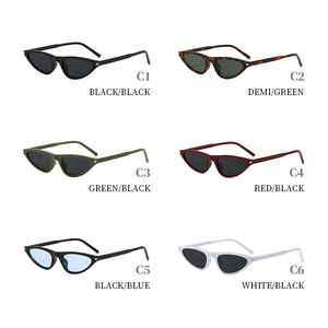 Lunettes de soleil triangulaires pleine monture œil-de-chat, nouveau style 2025, protection UV400, pour femme, style européen/américain, personnalisées Instagram - Product Image 5