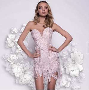 W americano y europeo Sexy vendaje pecho brillo minifalda club nocturno banquete vestido de noche 2024 nuevo diseño - Product Image 2